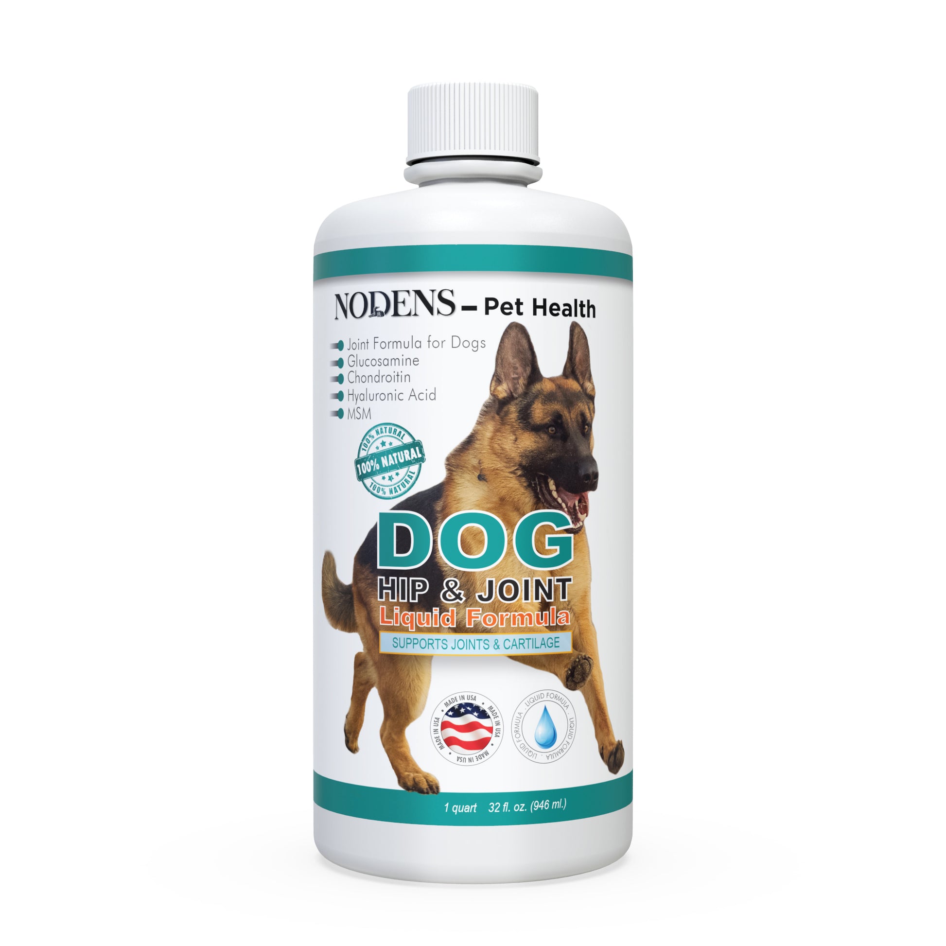 Nodens Dog Hip and Joint Bottle front