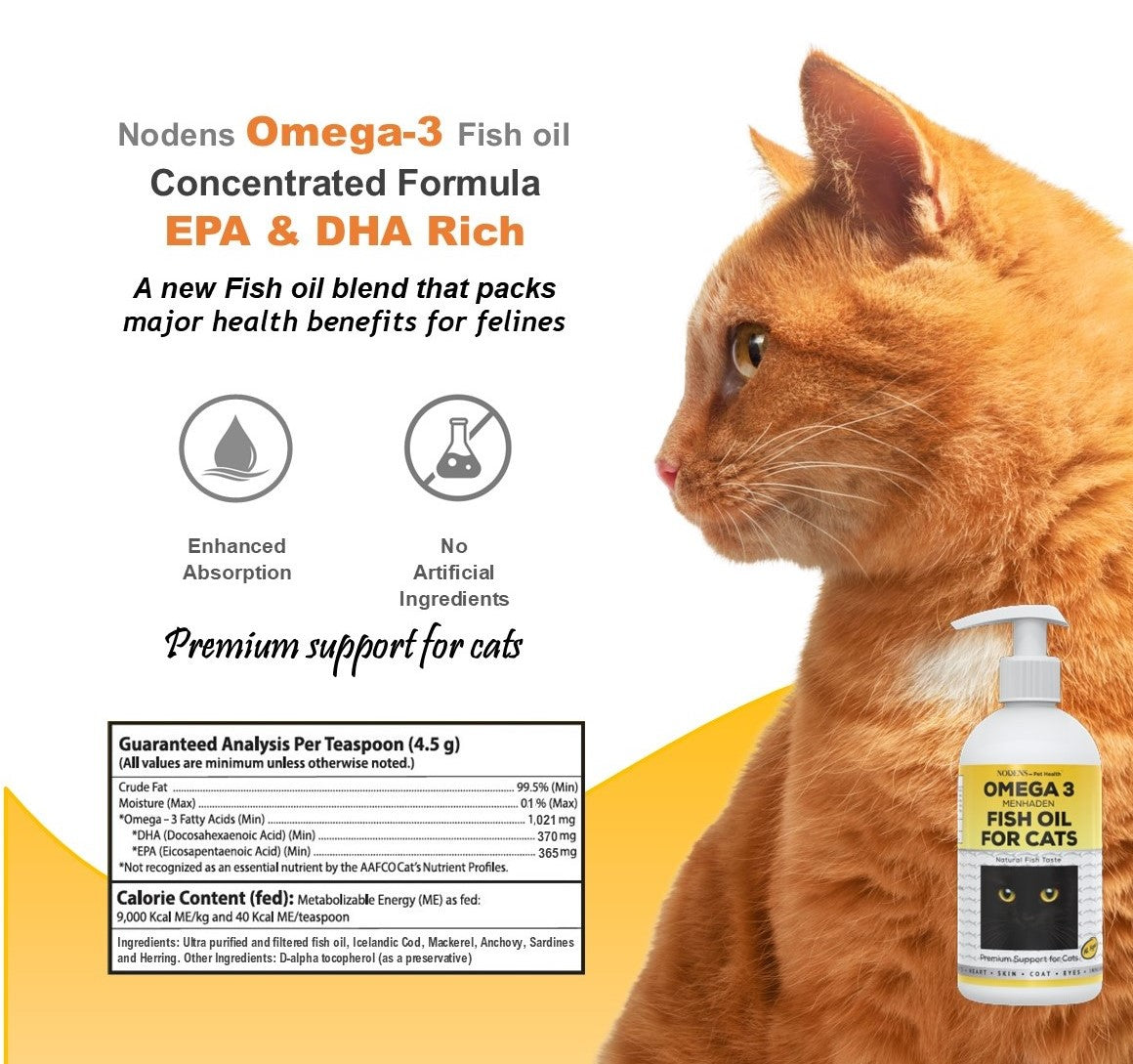 Nodens Omega-3 Fish oil for Cats