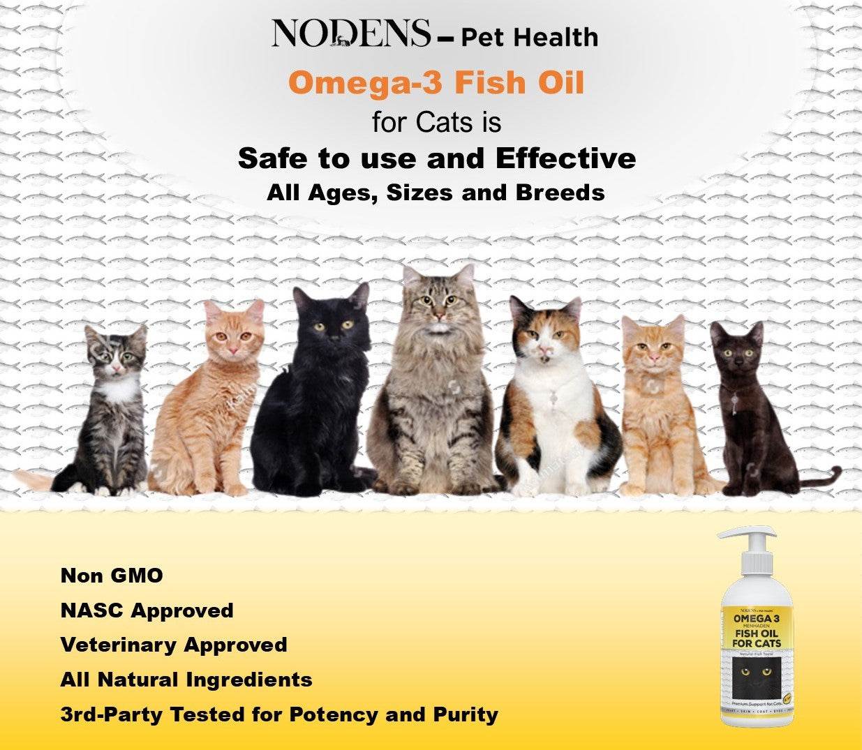 Nodens Omega-3 Fish oil for all cats