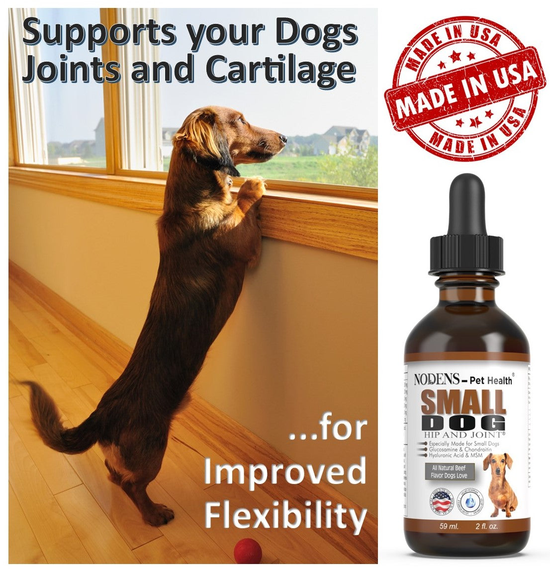 Nodens small dog joint supplements for improved flexibilty